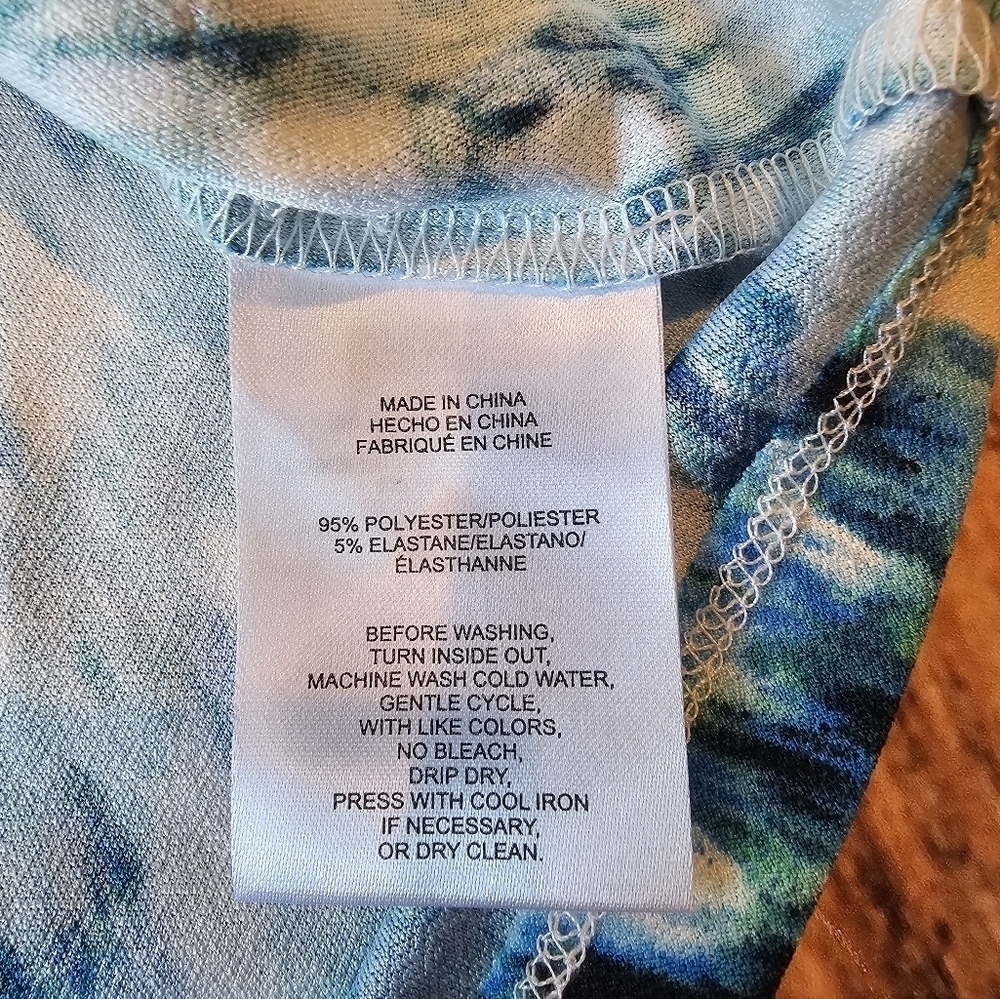 Jones New York Woman Size 2X Blue Turquoise Color Sleeveless Top Layer Shell - Picture 5 of 7